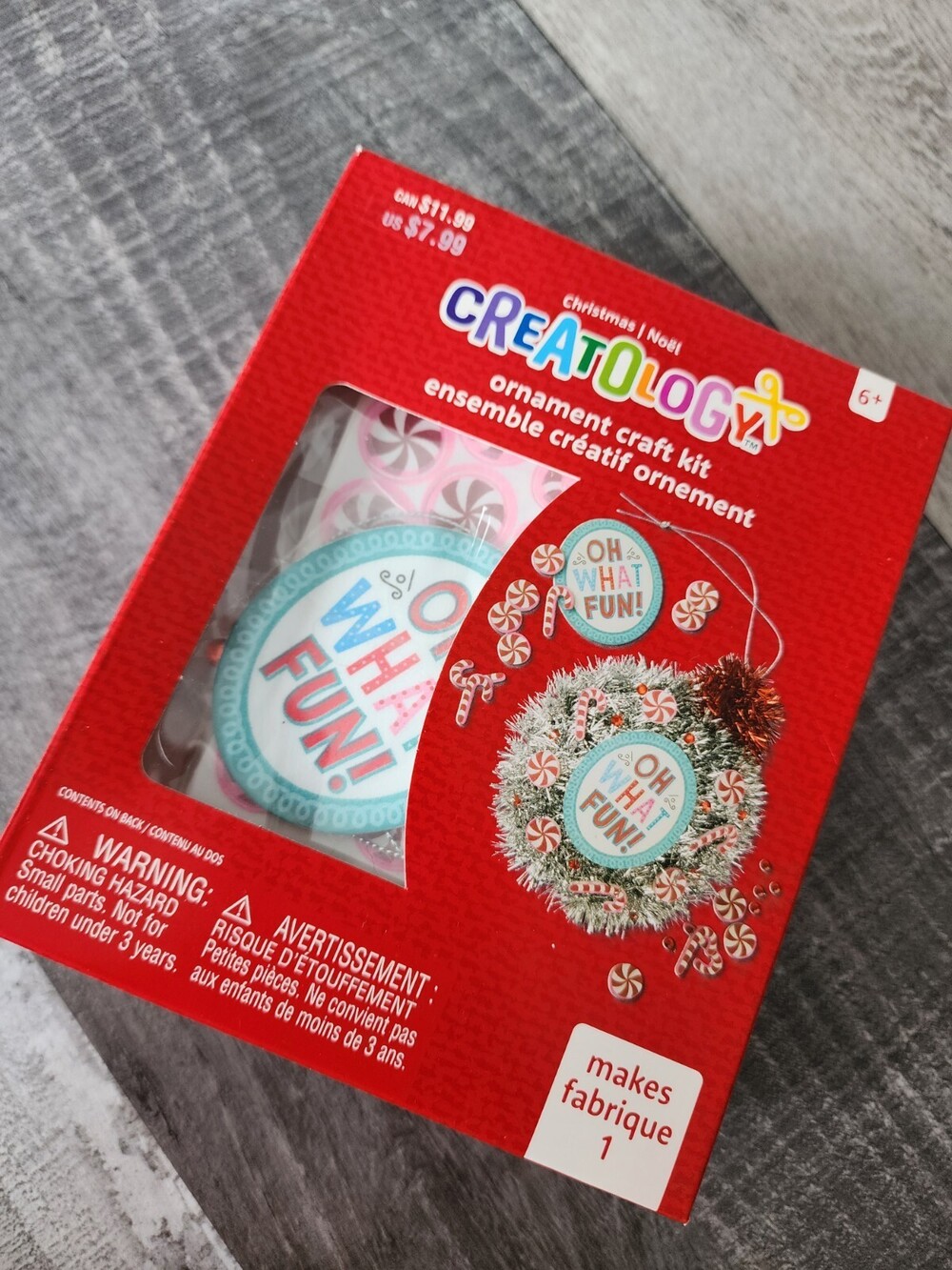 Creatology Christmas Ornament Craft Kit Oh What Fun Round Ornaments NEW